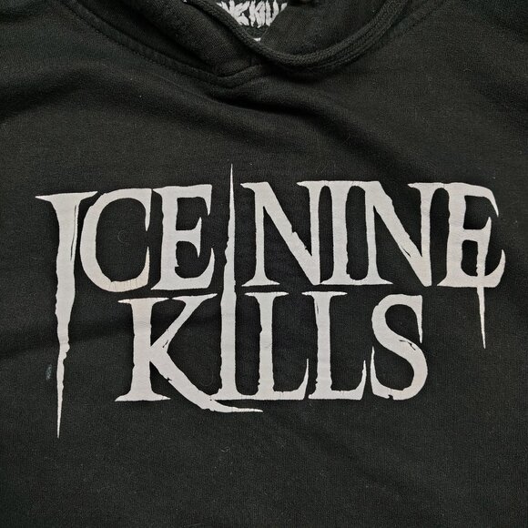 ICE NINE KILLS Hoodie Sweatshirt Men M Black Welcome to Horrorwood Graphic - Picture 2 of 10